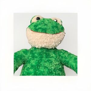 Frog Plush 18" inch Happy Face Green‎ Curly pile plush by Build A Bear BAB